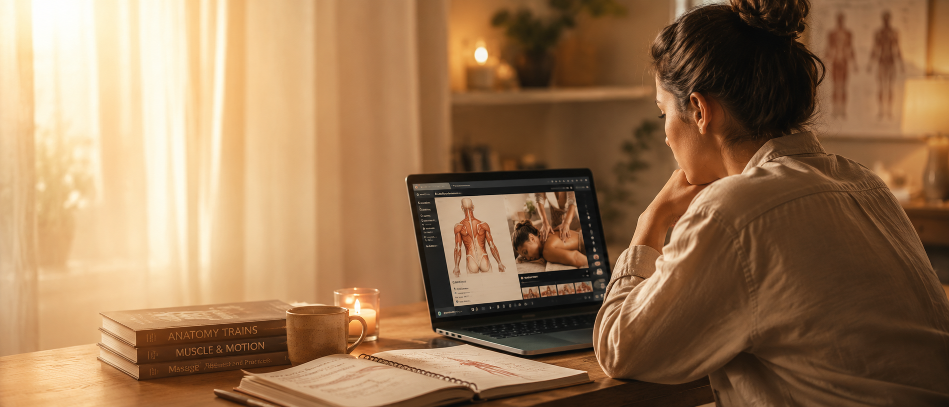 Onlinekurser i massage – med riktig tyngd